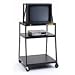 Bretford BBUL44-M4 UL Listed TV Cart with Electrical Unit for 25-27 Televisions