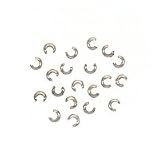 Sterling Silver Crimp Bead Covers 3mm (X20)