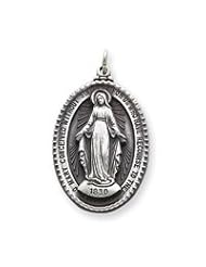 Sterling Silver Miraculous Medal QC3494"