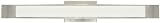 LBL Lighting HW496OPSC2G40 Dover ADA Compliant Halogen Bath Light, Satin Nickel Finish and Opal Glass