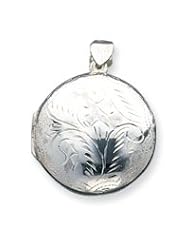 Sterling Silver Large Round Locket
