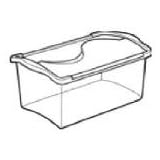 7QT Hinged Lid Stor Box, Sold By Pack Of 6 Only...