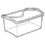 7QT Hinged Lid Stor Box, Sold By Pack Of 6 Only...