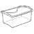 7QT Hinged Lid Stor Box, Sold By Pack Of 6 Only...