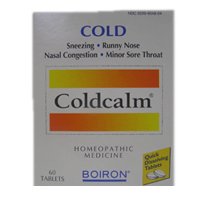 Coldcalm Homeopathic Medicine, Coldcalm Cold Relief Quick Dissolving Tablets by Boiron - 60 Each