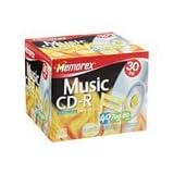 MEMOREX CD-R MEDIA 40X 700MB 80MIN SLIM JEWEL CASE 30-PK (Retail)
