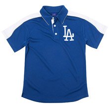 Los Angeles Dodgers Youth Pique Polo By Outerstuff Large