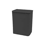 Wicker Hamper with Interior Bag - Black