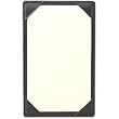 Black Bonded Leather Jotter Card Holder
