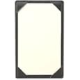 Black Bonded Leather Jotter Card Holder