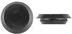 100 3/4 Black Plastic Flush Type Hole Plugs 1 Head