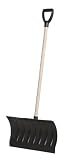 Erapro B-6 21-Inch Poly Blade Snow Shovel/Pusher With 36-Inch Sanded Wood Shaft