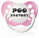 Expressions Pacifiers-POO Factory in Pink & White