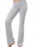 Cotton Lycra Yoga Pants with Roll Over Waist 11 Colors