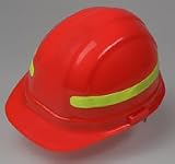 ANSI Reflective Hard Hat Strips - 7 Strips Per Sheet Lime (Lot of 6 Sheets)