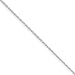 Jewelry : 14k White Gold 1mm Spiga Chain Anklet - 10 Inch