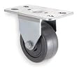 Industrial Grade 1UKV3 Rigid Caster, 3 In, 210 Lb, All Rubber