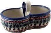 Polish Pottery Salt and Pepper Tray