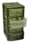 SMALL 4 DRAWER PLASTIC UNIT: storage units