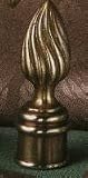 Finial Showcase Baluster Series Antique Brass Twisted cone on Pediment- B282A/B282A