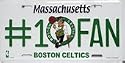 Boston Celtics #1 Fan License Plate