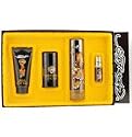 ED HARDY by Christian Audigier Gift Set for MEN: SET-EDT SPRAY 3.4 OZ & HAIR AND BODY WASH 3 OZ & ALCOHOL FREE DEODORANT STICK 2.75 OZ & EDT SPRAY .25 OZ MINI