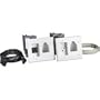 Datacomm 50-3323-WH-KIT Flat Panel TV Cable Organizer Kit with Power Solution - White