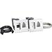 Datacomm 50-3323-WH-KIT Flat Panel TV Cable Organizer Kit with Power Solution - White