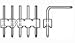 TE CONNECTIVITY / AMP 3-644457-3 WIRE-BOARD CONNECTOR HEADER, 3WAY, 0.1IN (100 pieces)