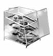 Clear Pass-Thru Shallow Depth Pastry Display Case with 3 Trays (06-0336) Category: Cake Stands and Pastry Trays