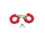 21pt3LHVCML. SL160  Sexy Soft Red Steel Fuzzy Furry Handcuffs Fur Trimmed Sex Toy Hand Cuffs