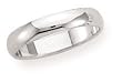 10k White Gold 4mm Traditional Men's Wedding Band