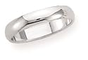 10k White Gold 4mm Traditional Men's Wedding Band
