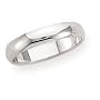 10k White Gold 4mm Traditional Men's Wedding Band