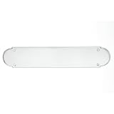 Top Knobs M887 Beaded Push Plate Pull Backplate - Polished Chrome