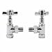 Kitchen & Housewares : Chrome Traditional Towel Radiator Rail Valves Angled Pair PACK OF 24