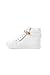 Soho Shoes Women's Zipper Metallic High Top Lace Up Sneaker