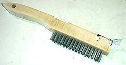 10 Wire Brush - Shoe Handle WScraper