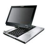 Toshiba Portege M700-13A - Core 2 Duo T8100 / 2.1 GHz - Centrino with vPro - RAM 2 GB - HDD 120 GB - DVD RW ( R DL) / DVD-RAM - GMA X3100 Dynamic Video Memory Technology 4.0 - Gigabit Ethernet - WLAN : Bluetooth 2.0 EDR, 802.11 a/b/g/n (draft) - fingerprint reader - Vista Business / XP Tablet PC downgrade - 12.1 Widescreen TFT 1280 x 800 ( WXGA )