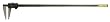 Mitutoyo 550-227-10, Digimatic Digital Caliper, 0 - 40"/1000mm, .0005"/0.01mm, With Output, 1" ID Nibs