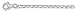 Sterling Silver 10 Inch X 3.0 mm Rope Chain Anklet - Italian