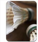 Close Up Of Old Feather Shuttlecocks Premium Quality Thick Rubber Mouse Mat Pad Soft Comfort Feel Finish