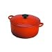 Le Creuset Cast Iron Round Casserole, Cerise,  22 cm