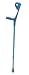 Drive Medical Euro Style Light Weight Forearm Crutch, Blue, Adult