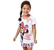 Pure Cotton Minnie Mouse Bow Shortie Pyjamas
