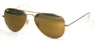 Ray Ban Rb 3025 W3274 Gold Rb3025 Aviator Sunglasses product image