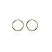 Mens 14K Gold Filled Half Inch Hoop Earrings title=