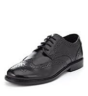 Leather Lace Up Brogue Shoes