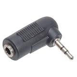 HOSA GMP467 3.5mm (F) to 2.5mm (M) Right Angle Headphone Adapter