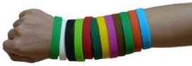 (Price/piece)H:oter Blank Silicone Wristbands, Silicone Bracelets (blue)
